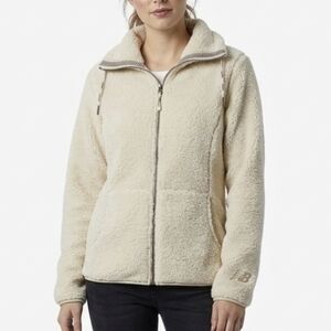 New Balance Women’s Cream Sherpa Full-Zip Jacket